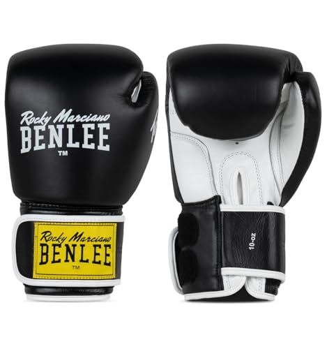 Benlee Boxhandschuhe aus Leder Tough Black 18 oz von BENLEE Rocky Marciano