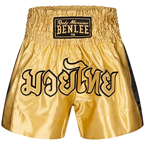 BENLEE Herren Thaibox-Hose Goldy Gold/Black XL von BENLEE Rocky Marciano