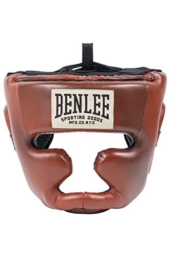 BENLEE Kopfschutz aus Leder Premium HEADGUARD Brown/Black/Beige L/XL von BENLEE Rocky Marciano