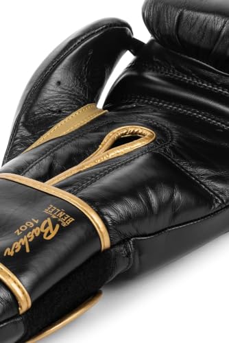 BENLEE Boxhandschuhe aus Leder BASHER Black/Gold 18 oz von BENLEE Rocky Marciano