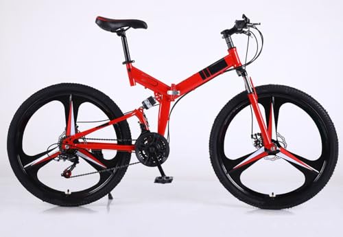 BENSIMPB 26 Zoll Klapp-Mountainbike, 21-Gang-Scheibenbremse, Klapprad aus Kohlenstoffstahl, Klapprad für Erwachsene/Männer/Frauen D,26 inches von BENSIMPB