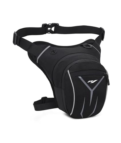 Oberschenkeltasche Für YA&MAHA YZFR1 YZF R1 Motorrad wasserdichte Drop Taille Tasche Bein Tasche(Black) von BENing Night