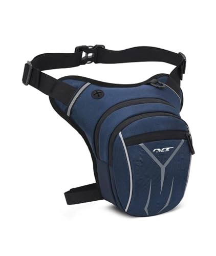 Oberschenkeltasche Für hon&da NT1100 NT 1100 2022 2023 Motorrad wasserdichte Drop Taille Tasche Oberschenkel Tasche(Blue) von BENing Night