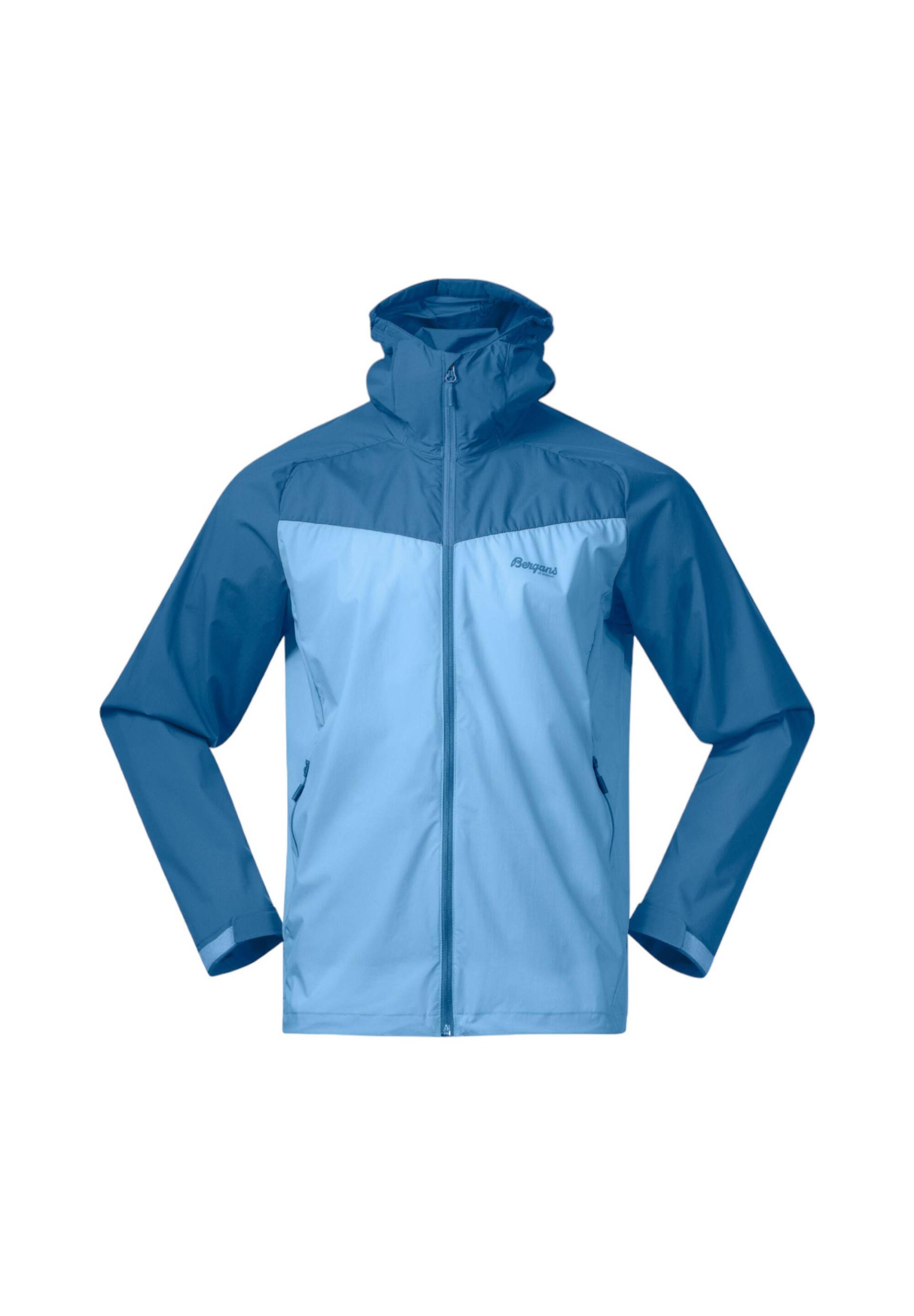 Windjacke Microlight blau atmungsaktiv multifunktional Stretch wasserabweisend von BERGANS OF NORWAY