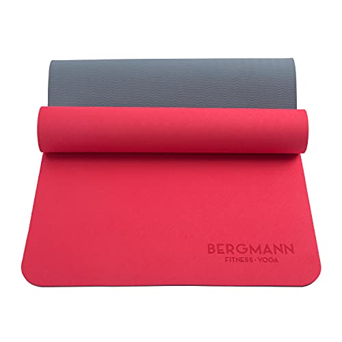 BERGMANN Yogamatte mit Tragegurt, TPE Fitnessmatte rutschfeste Gymnastikmatte, umweltfreundliche Übungsmatte, Sportmatte für Yoga, Pilates Heimtraining, 183 x 61 x 0.6cm BERGMANN Yogamatte mit Tragegurt, TPE Fitnessmatte rutschfeste Gymnastikmatte, umweltfreundliche Übungsmatte, Sportmatte für Yoga, Pilates Heimtraining, 183 x 61 x 0.6cm von BERGMANN