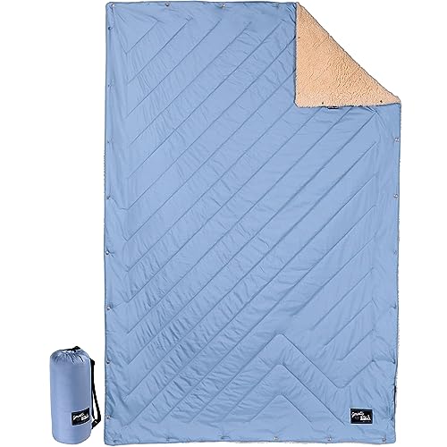 BERGTIGER® GMIATLI - 3in1 Outdoor Decke warm & gemütlich I Camping Decke wasserabweisend + Teflon EcoElite I Reisedecke Ultraleicht I Indoor & Outdoor Decke, Poncho & Schlafsack I Sherpa & Ripstop von BERGTIGER