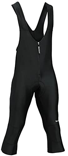 BERKNER Tempo, Herren Träherhose Fahrradhose Radhose mit Sitzpolster, Reißverschluss 3/4 länge, Gr. 5XL von BERKNER