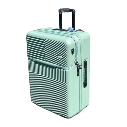 BERRIHORT Koffer 20 Zoll Koffer Reisegepäck vorne offen Box mit Ladeanschluss Koffer von BERRIHORT