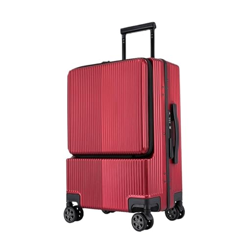 BERRIHORT Koffer Aluminiumrahmen Trolley Gepäck Geschäftsreisekoffer auf Rollen Koffer mit Laptoptasche von BERRIHORT