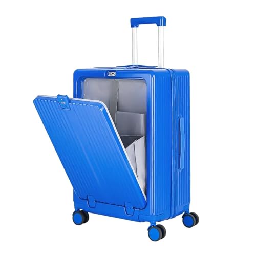 BERRIHORT Koffer mit Frontöffnung, Kofferstange, Passwort-Box, großer Koffer für männliche Studenten, leichtes Damengepäck von BERRIHORT