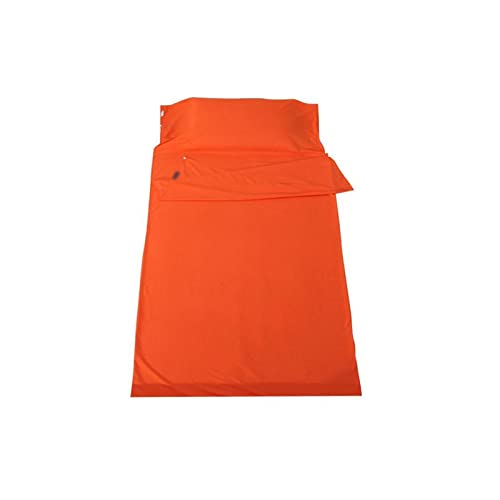 BERRIHORT Sleeping Bags Ultralight Sleeping Bag Portable Outdoor Camping Hiking Bedding Hotel Folding Travel Envelope/Orange/Size von BERRIHORT