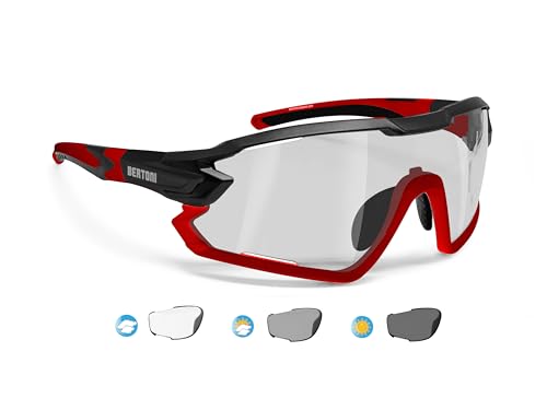 BERTONI Fahrradbrille Sport Sonnenbrille Radbrille MTB mit Sehstärke für Brillenträger mod. QUASAR BERTONI Fahrradbrille Sport Sonnenbrille Radbrille MTB mit Sehstärke für Brillenträger mod. QUASAR von BERTONI