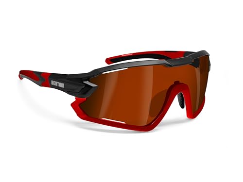 Bertoni Quasar Fahrradbrille für Mountainbike, Ski, Padel, Tennis, Sport, polarisiert, photochromatisch von BERTONI