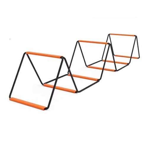 Geschwindigkeits- und Beweglichkeitstrainingsset – zusammenklappbare Hürden, Ausrüstung for Beinarbeitsübungen, dickes Stahldrahtseil, Breite 42 cm (Color : Style2, Size : 6.4m/21ft) von BESNUT