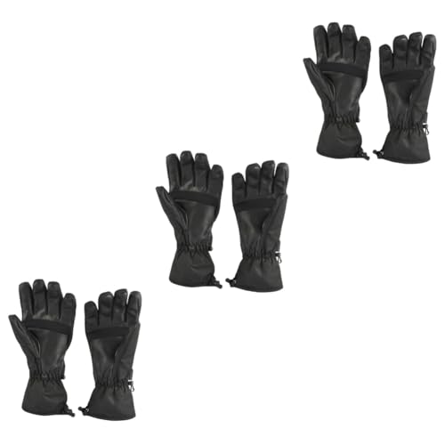 3 Sätze Heizhandschuhe Liner Handschuhe Männer Beheizte Handschuheinlagen Beheizbare Handschuhe SIM-Racing-Handschuhe Beheizbare Skihandschuhe Batterie Polyester Black BESPORTBLE von BESPORTBLE