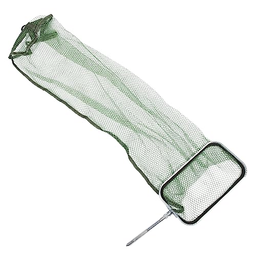 5St Fischernetztasche Netze Schwimmbad fliegen Tauchnetz Korb Rand Angler ausrüstung Fishing fischnetz tragbares Angelnetz Netz zur Aufbewahrung von Fischen Nylongewebe Army Green BESPORTBLE von BESPORTBLE