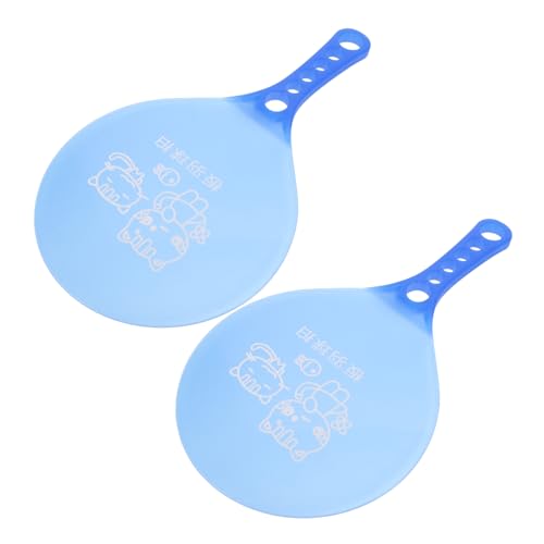 BESPORTBLE 1 Paar Badmintonschläger-Set Paddeln Badmintonschläger Für Anfänger Schläger Für Ballspiele Strandpaddel Ballpaddel Aus Kunststoff Federballschläger Sport Paddel Plastik Blue von BESPORTBLE