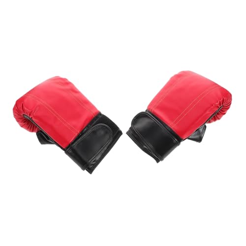 BESPORTBLE 1 Paar Boxhandschuhe Thailändische Handschuhe Sparring-Handschuhe Kickbox-Handschuhe Muays-Thai-Handschuhe Trainingshandschuhe Für Kinder Boxsack-Handschuhe Kampfhandschuhe Rot Pu von BESPORTBLE