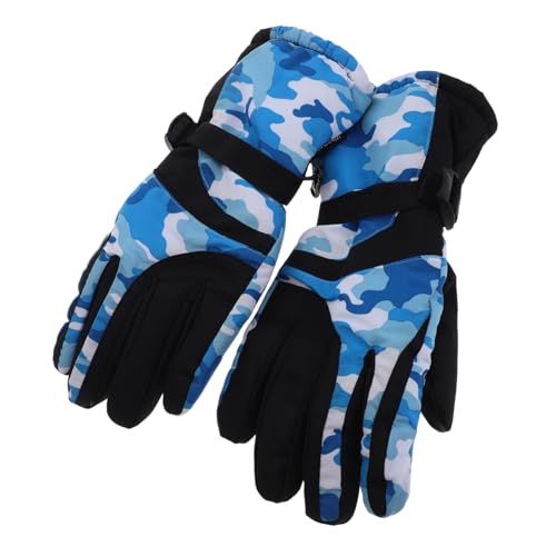 BESPORTBLE 1 Paar Dicke Skihandschuhe Tarnung Winter Warme Schneehandschuhe Touchscreen Snowboard Handschuhe Für Damen Und Mädchen Outdoor Sportarten Radfahren von BESPORTBLE