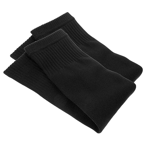 BESPORTBLE 1 Paar Fußball-beinsocken Schienbeinschoner Ärmel Knie-schienbeinschoner Schienbeinschoner Für Kinderfußball Schienbeinschoner Fußball Jugend Fußball-schienbeinschoner Pu Black von BESPORTBLE