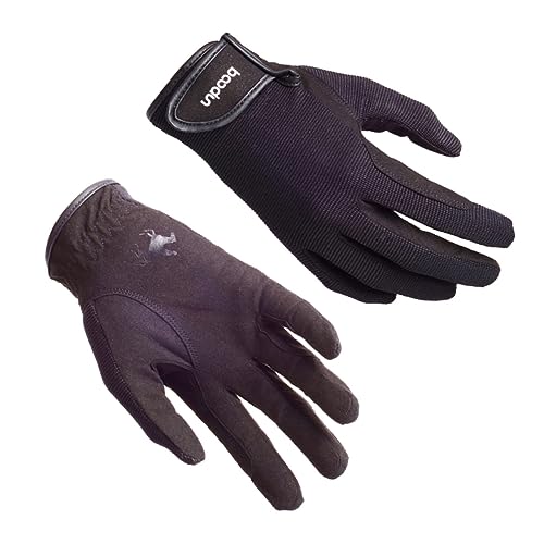 BESPORTBLE 1 Paar Handschuhe Zum Reiten Motorradhandschuhe Reithandschuhe Damen Schwarze Winterhandschuhe Boxhandschuhe Fingerlose Handschuhe Fahrerhandschuhe Herren Unisex Black von BESPORTBLE