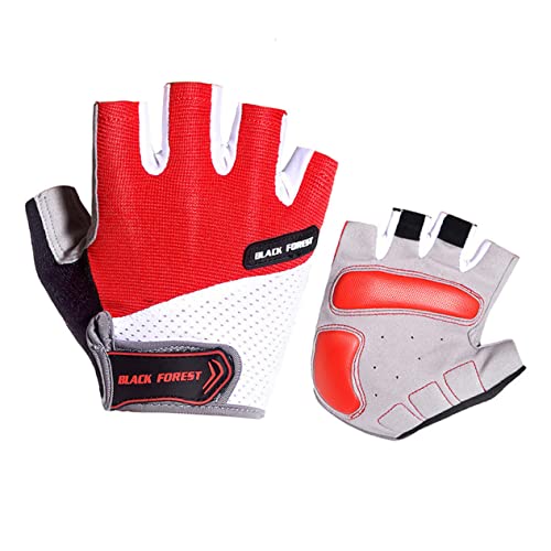 BESPORTBLE 1 Paar Motorradhandschuhe Halbfinger Anti-Bike-Handschuhe Stoßfeste Handschuhe Halbe Finger Kurze Handschuhe Sporthandschuhe Halbfinger Pad-Handschuhe Fingerlos Fahrrad Fitness von BESPORTBLE