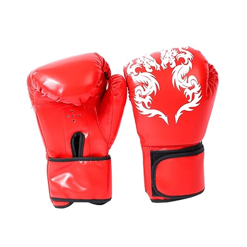 BESPORTBLE 1 Paar Pu Handschuhe Box Trainingshandschuhe Boxhandschuhe Kampfhandschuhe Ringerhandschuhe Rot von BESPORTBLE