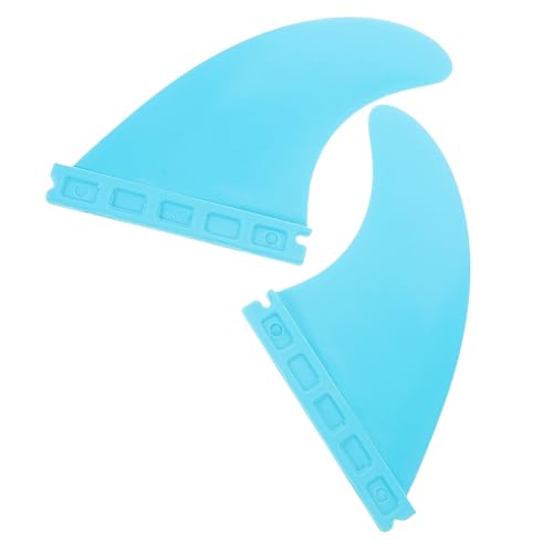 BESPORTBLE 1 Paar Surfbrett-Heckflosse Surfbretter Finger-Surfbrett Surfbrett- Surfbrett-Finnen Surfboard-Stabilisator Paddel Wasserteiler Flossenteil für Surfbrett Nylon Plus Faser Blue von BESPORTBLE