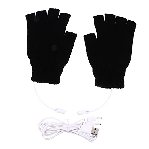 BESPORTBLE 1 Paar USB-handschuh Handschuhe Thermisch Finger Saft-Handschuhe Abs Ofen Fahrradhandschuhe Handwärmer Handschuhe Elektrische Handschuhe Winterhandschuh Black Garn von BESPORTBLE