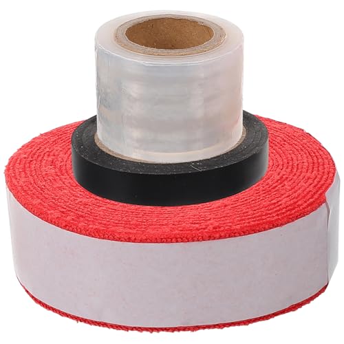 BESPORTBLE 1 Rolle Riemen für Badmintonschläger Tennisschläger Tennis-Overgrip Griff Pickleball-Zubehör handhaben Netz sportgeräte Sport geräte Tennis-Griptape Wickelband behandeln Stoff rot von BESPORTBLE