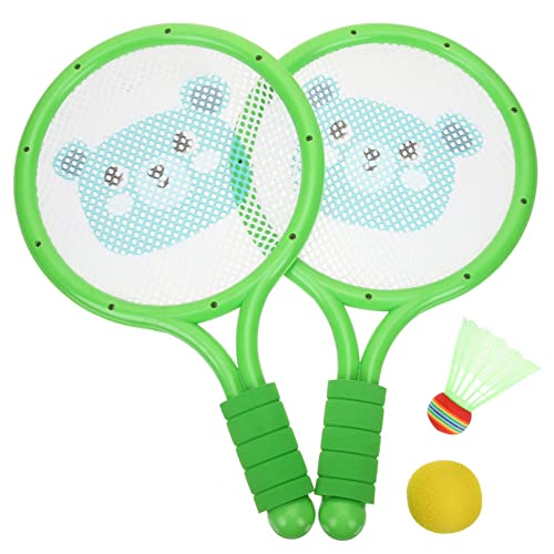 BESPORTBLE 1 Satz Badmintonschläger Für Kinderspielzeug Badmintonschläger Mit Ball Badmintonschläger Badmintonspielzeug Für Outdoor-tennisspielzeug Green Nr von BESPORTBLE