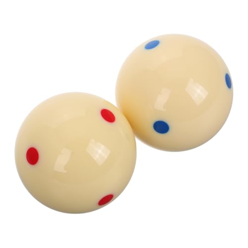 BESPORTBLE 1 Satz Billard-trainingsspielball Billard-übungsbälle Üben Sie Trainings-billardball Spielball Mit Rotem Punkt Weiße Kugeln Billardzubehör Zubehör Für Billardtische Harz 2st von BESPORTBLE