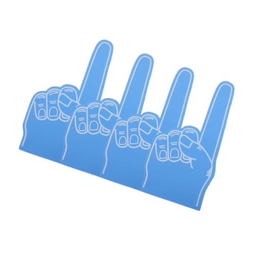 BESPORTBLE 1 Satz Cheerleader- Geburtstagsparty Handklatscher Teamgeist-klöppel Sportveranstaltungen Schaumhände Kleine Schaumstofffinger Fingerklöppel Aus Schaumstoff Blue 4 Stück von BESPORTBLE