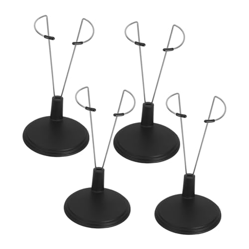 BESPORTBLE 1 Satz Leuchtstabhalter Puppenständer Puppensammler Puppenausstellung Doll Stand Für Actionfiguren Puppenaufbewahrung Gestell Für Puppe Puppenhalterung PVC Black 4 Stück von BESPORTBLE