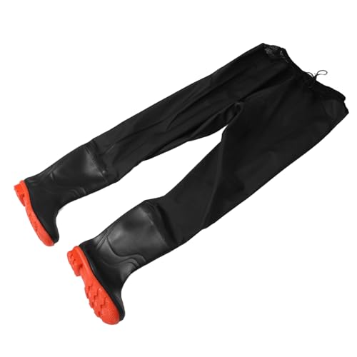 BESPORTBLE 1 Satz wasserdichte Hose Wathosen Für Herren Wathosen Zum Fliegenfischen Für Männer Jugend Wathosen Regenhose Atme Angeln Watvogel Wathose Für Männer Zum Angeln PVC Black von BESPORTBLE