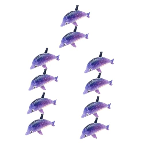 BESPORTBLE 10 Stk Aufblasbares Delfinspielzeug tierische Partygeschenke Hai-Ballon Spielzeug für kinder strandspielzeug aufblasbare Partygeschenke für den Pool Hai-Spielzeug PVC Violett von BESPORTBLE