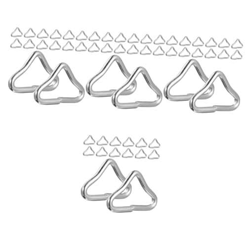 BESPORTBLE 100 Stk Trampolin-Dreiecksring professionelle Dreiecksschnallen Bungee-Bett-Dreiecksring Leinenringe Trampolin zubehör Trampolin Spielzeug selbstgemachte Schnalle Zubehör Trampolin von BESPORTBLE