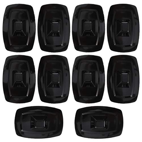 BESPORTBLE 10Pcs Kajak Feste Halterung Schnalle Gummi Boot Motor Stehen Halter Schlauchboot Motor Halterung Sitz Außenbordmotor Haken für Kajak Kanu Boot Schwarz von BESPORTBLE