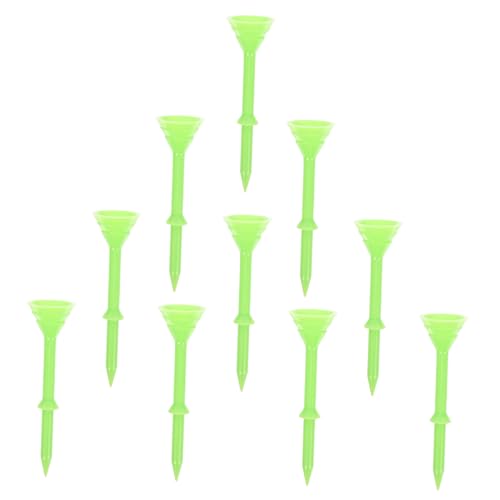 BESPORTBLE 10St Golfstifte Golfbuggy verstellbares Golf-Tee kleine Golfspikes Golfmatte Zubehör Golf-Tees Golf Golfball kleines Golf-Tee Golfbesitzer Abs Light Green Wiederverwendbar von BESPORTBLE