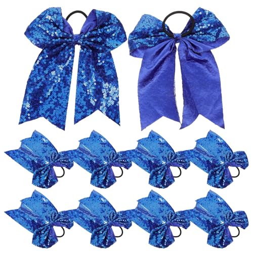 BESPORTBLE 10st Cheerleader-Bogen Cheerleader-haarschleifen Blaue Haargummis Mit Schleife Jubel Bogen Cheerleader-Softball- Haargummis Für Mädchen Cheerleader-zubehör Stoff Blue BESPORTBLE 10st Cheerleader-Bogen Cheerleader-haarschleifen Blaue Haargummis Mit Schleife Jubel Bogen Cheerleader-Softball- Haargummis Für Mädchen Cheerleader-zubehör Stoff Blue von BESPORTBLE