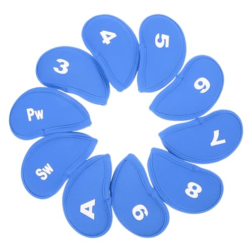 BESPORTBLE 10st Golfschläger-Abdeckung Scorekarte Vize-golfbälle Golfhandtuch Magnetisch Put Put Golfschläger Abdeckungen Für Golfschläger Halter Magnetisches Golfhandtuch Bausatz Blue Stoff von BESPORTBLE