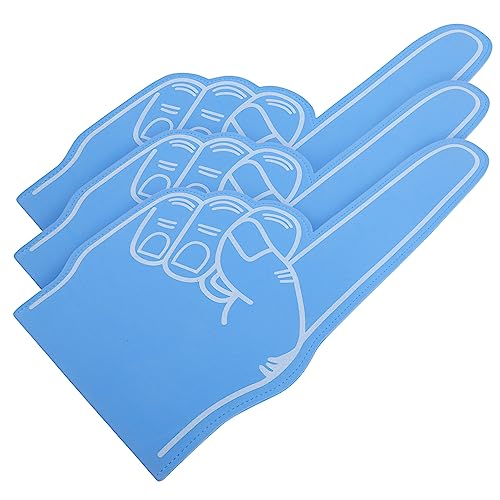 BESPORTBLE 12 STK Schaumfinger Krachmacher bei Sportveranstaltungen Sport jubelnde Finger Mini-Schaumstofffinger Lüfter hochzeitslaken hochzeitsdirndl Finger jubeln Prop schäumt die Hand Blue von BESPORTBLE