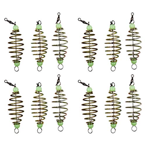 BESPORTBLE 12 Stück Fischköder Käfig Futterkorb Angel Kohlenstoffstahl Oliven Stil Angeln Köder Feeder Halter Behälter mit Leuchtenden Perlen Angelzubehör BESPORTBLE 12 Stück Fischköder Käfig Futterkorb Angel Kohlenstoffstahl Oliven Stil Angeln Köder Feeder Halter Behälter mit Leuchtenden Perlen Angelzubehör von BESPORTBLE