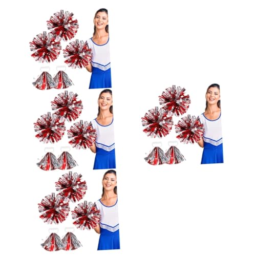 BESPORTBLE 16 Stück Cheerleader Blumenball Pompoms Maker Cheerleader Zubehör Jubelartikel Cheerleader Ornamente Cheer Poms Cheerleader Pom Poms Pompons Für Sport Pompons Cheer von BESPORTBLE
