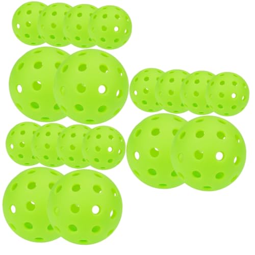 BESPORTBLE 18 STK Leuchtender Gurkenball leuchtende Kugel verschleißfeste Lochkugeln plastikball kunststoffball Toy Übungsball für den täglichen Gebrauch Bequeme Lochbälle Sport Light Green von BESPORTBLE