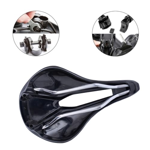 BESPORTBLE 1Stk hohler Fahrradsattel kindersitz für Mountainbike Bike seat Post bikesattel Fahrrad Satteldecke fahhrad zubebör Sitzkissen Bergsattel Rennrad Sattel Fahrradsitz Black von BESPORTBLE