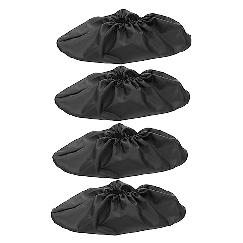 BESPORTBLE 2 Paar küche außen Geschenkidee secruity Schuhpflege exstel schuhüberzieher Sneaker-Cover Schuhüberzüge rutschfest verdickte Überschuhe Regen Überschuhe Polyester (Polyester) Black von BESPORTBLE