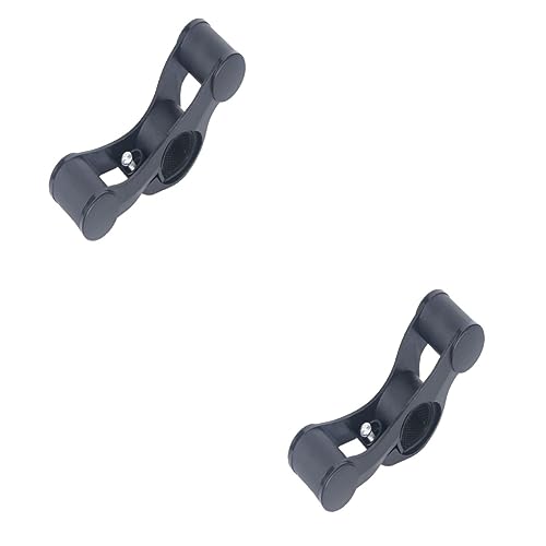 BESPORTBLE 2 STK Fahrrad Lenker verlängerung fahrradanlehnbügel fahrradhalterung Fahrrad Accessories Fahrrad-Telefonclip Lichthalter fahrradlenker Clip für Taschenlampenhalterung Black von BESPORTBLE