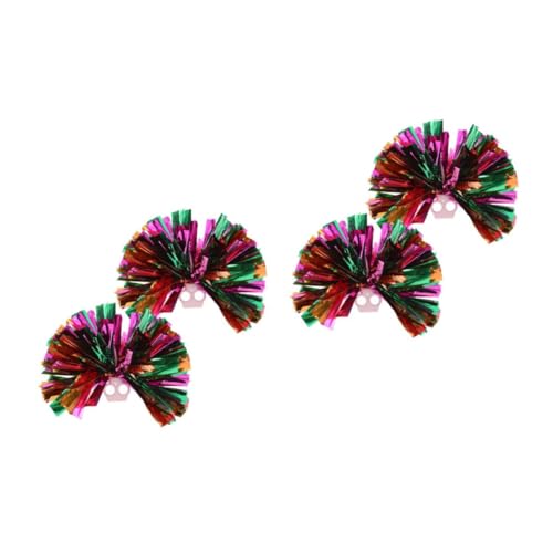 BESPORTBLE 2 Sätze Basketball-Cheer-pomps Cheerleader-Pompons Metallische Pompons Tanz-Requisiten-pom-poms Cheer-wettbewerbs-pom-poms Cheerleading-Pompons Teamgeist-poms Plastik 2 Stück * 2 von BESPORTBLE