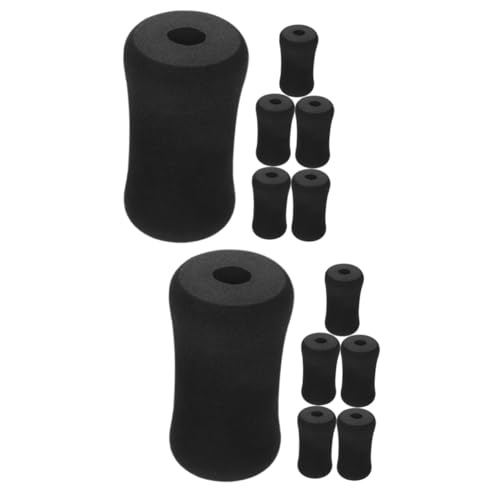 BESPORTBLE 2 Sätze Rollenpufferhülse Gummimatte Fitnessgeräte Ersatzmatte Trainingsgeräte Ersatzteile Tragbar Heckschoner Maschine Ersatzschaumpolster Bauchtrainingszubehör Black 6 Stück * 2 von BESPORTBLE